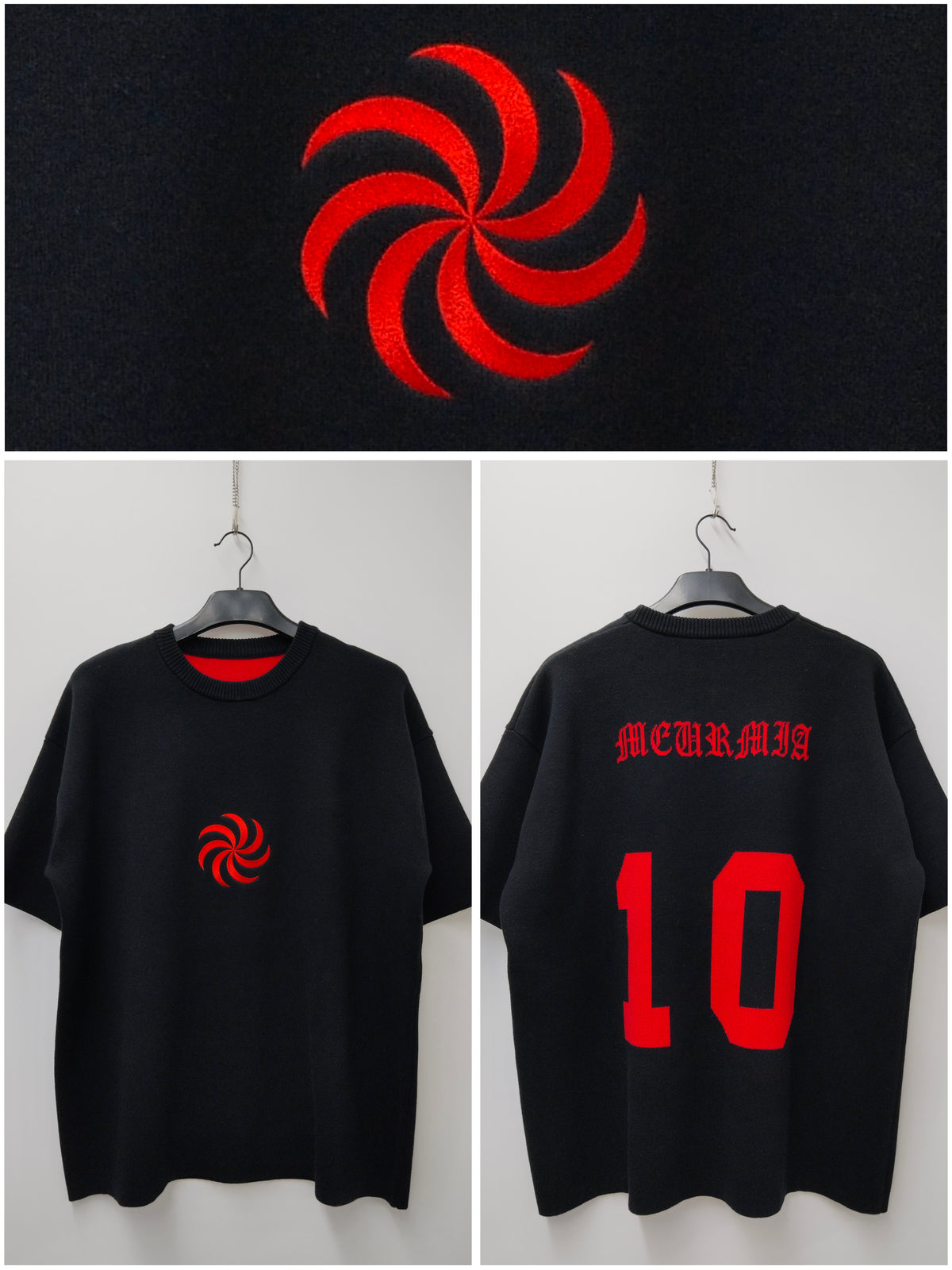 "FOOTBALL" knit jersey