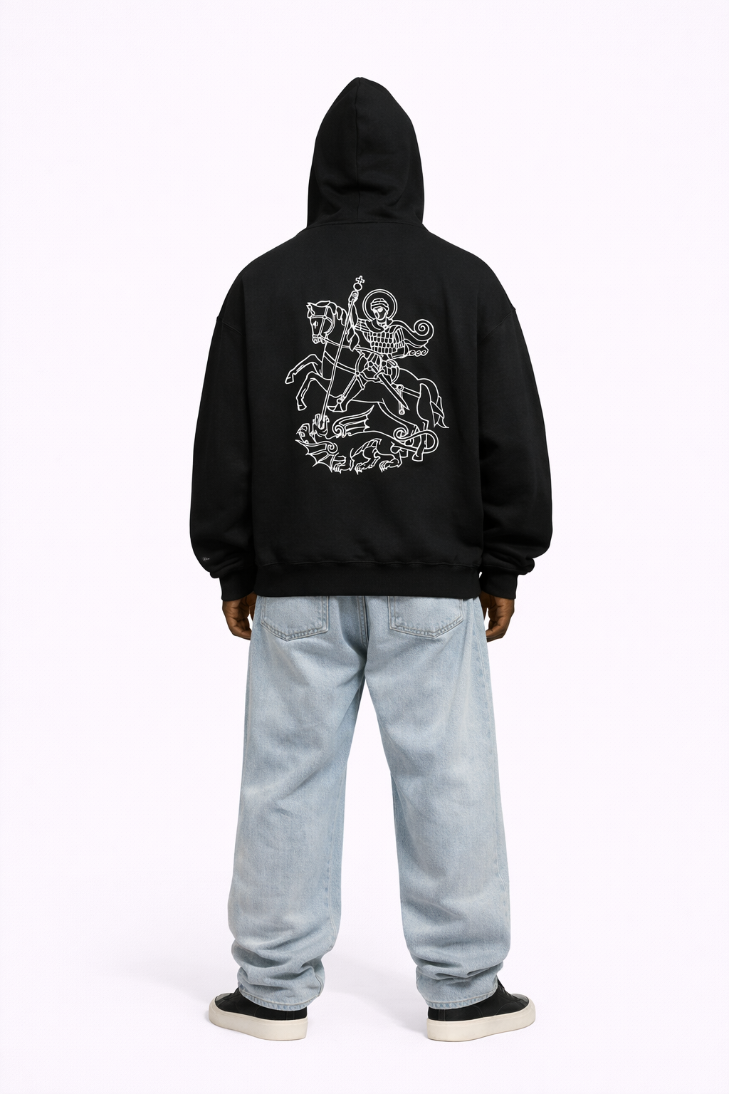 BLACK SAINT GEORGE HOODIE – Meurmia