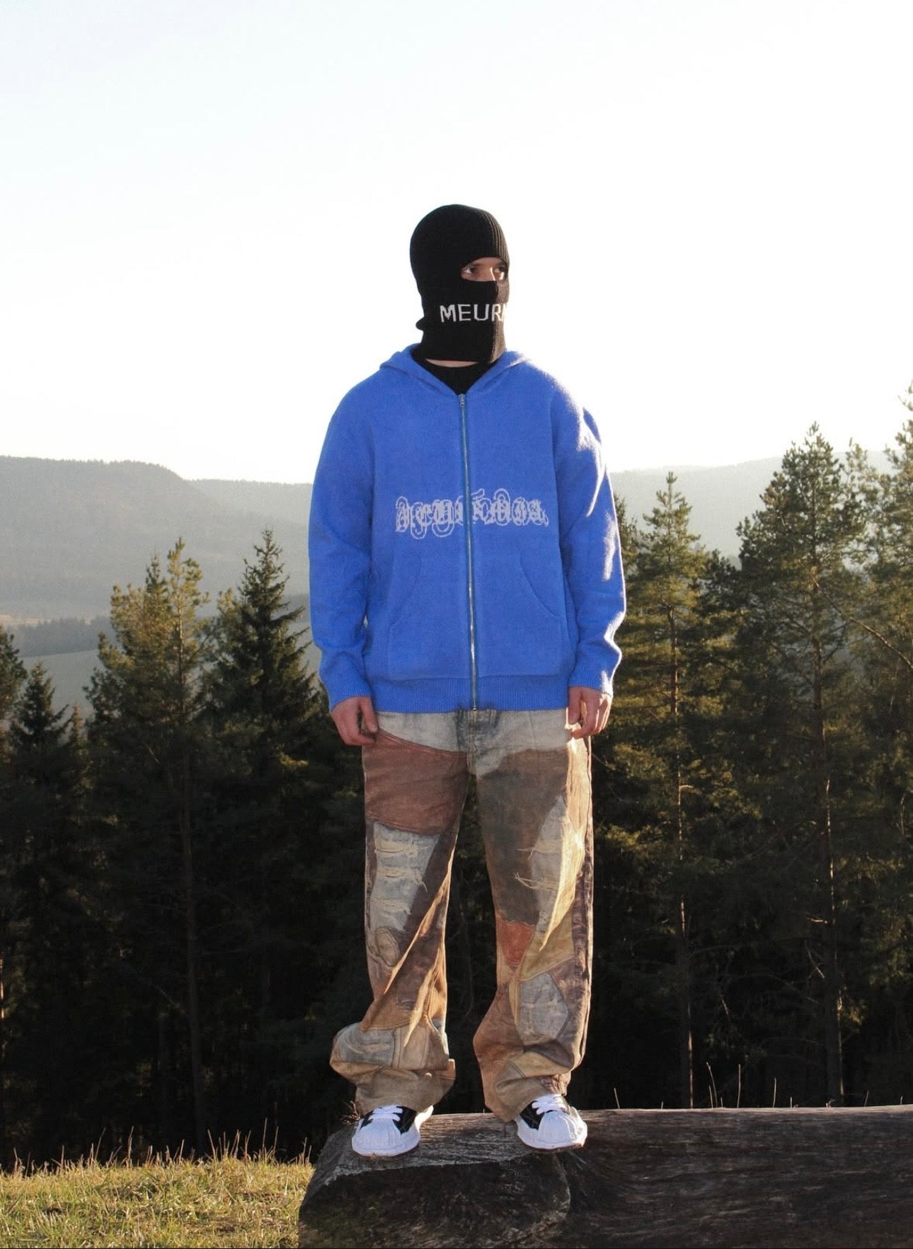 "SCRIPT" KNIT JACKET