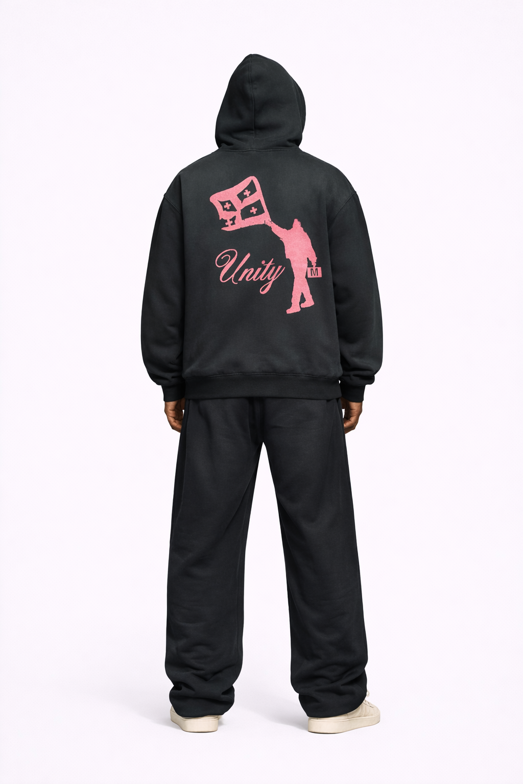 BLACK UNITY LOGO HOODIE