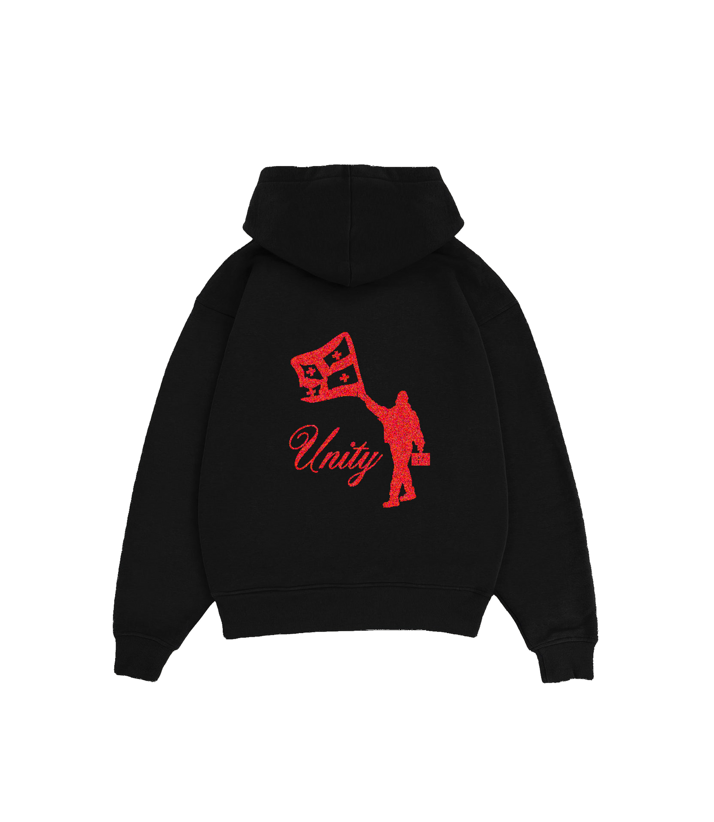 BLACK UNITY LOGO HOODIE