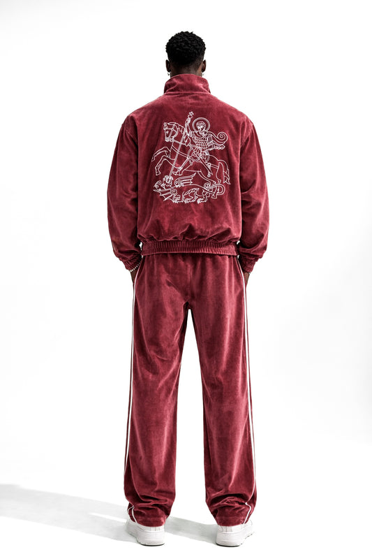 BURGUNDY Saint George Tracksuit + PANTS (PRE-ORDER)