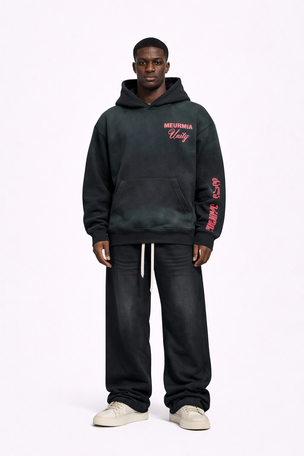 BLACK UNITY LOGO HOODIE
