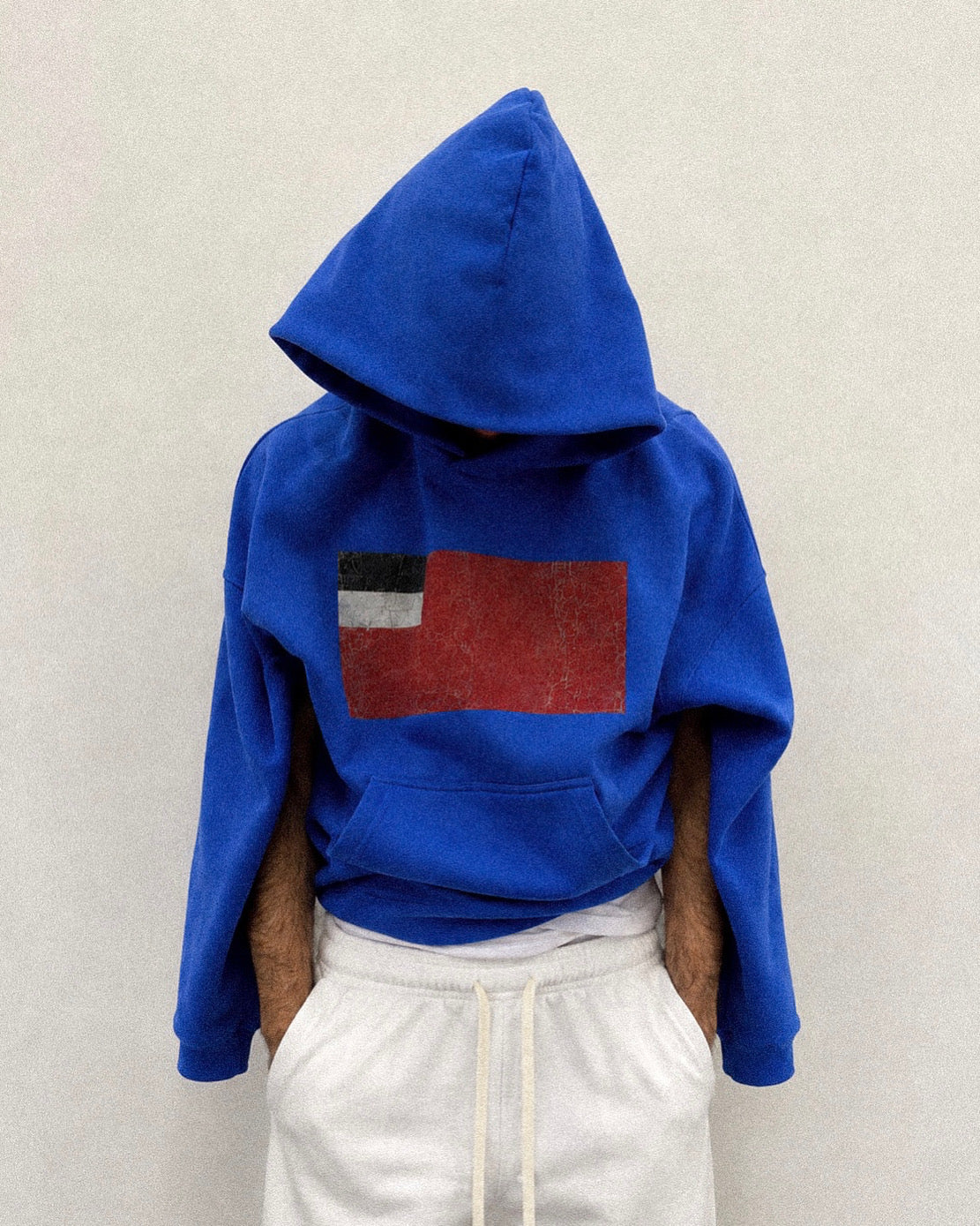 blue "republic" hoodie
