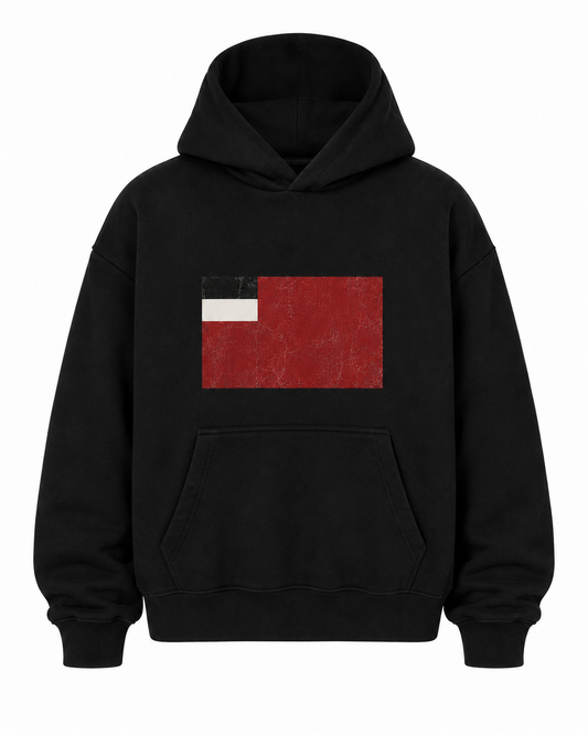 black "republic" hoodie