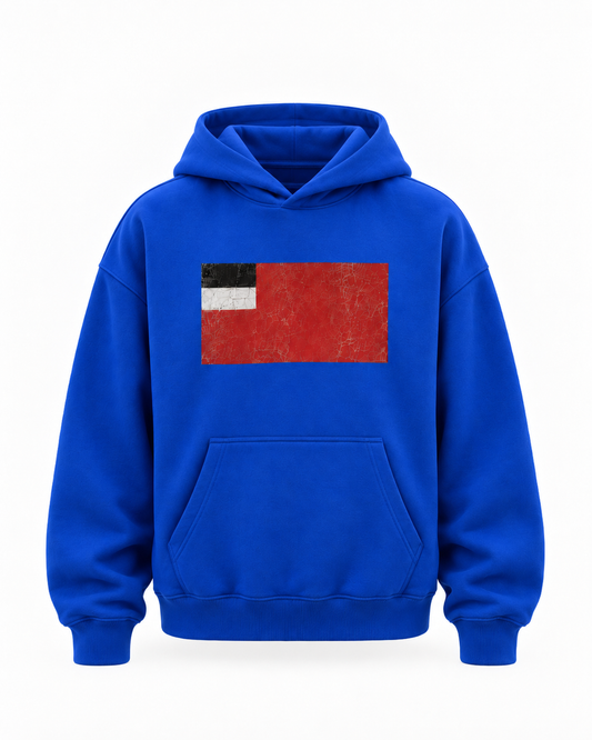 blue "republic" hoodie