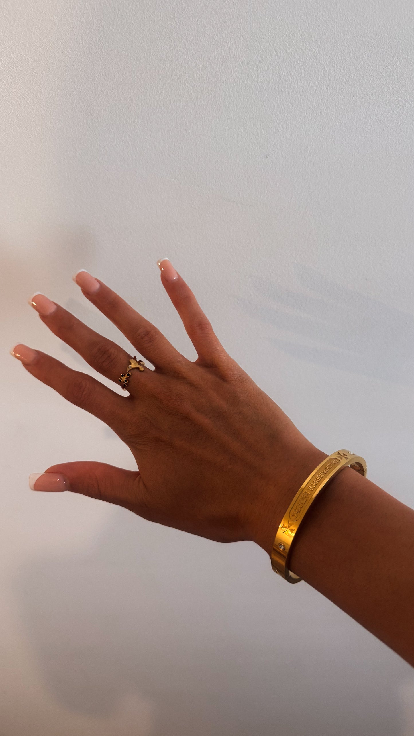 “GOD FORGIVE US” bracelet (gold)