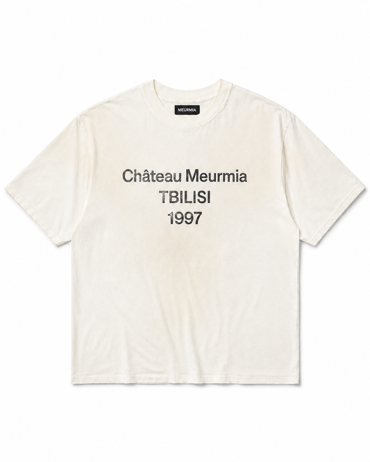 white "chateau 1997" tshirt