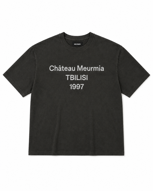 black "chateau 1997" tshirt