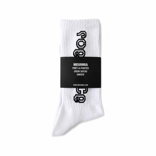 script logo socks