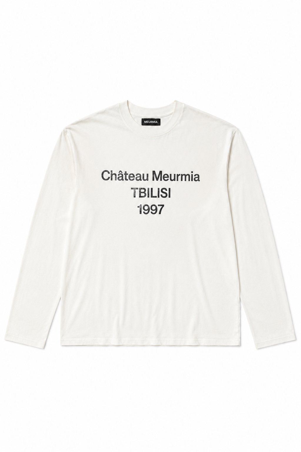 white "chateau 1997" tshirt longsleeve