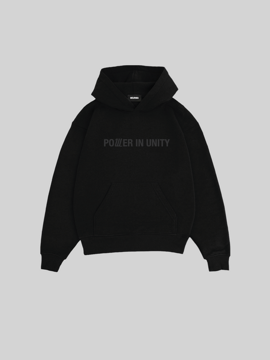 BLACK "POWER IN UNITY" CAMPAIGN HOODIE V2