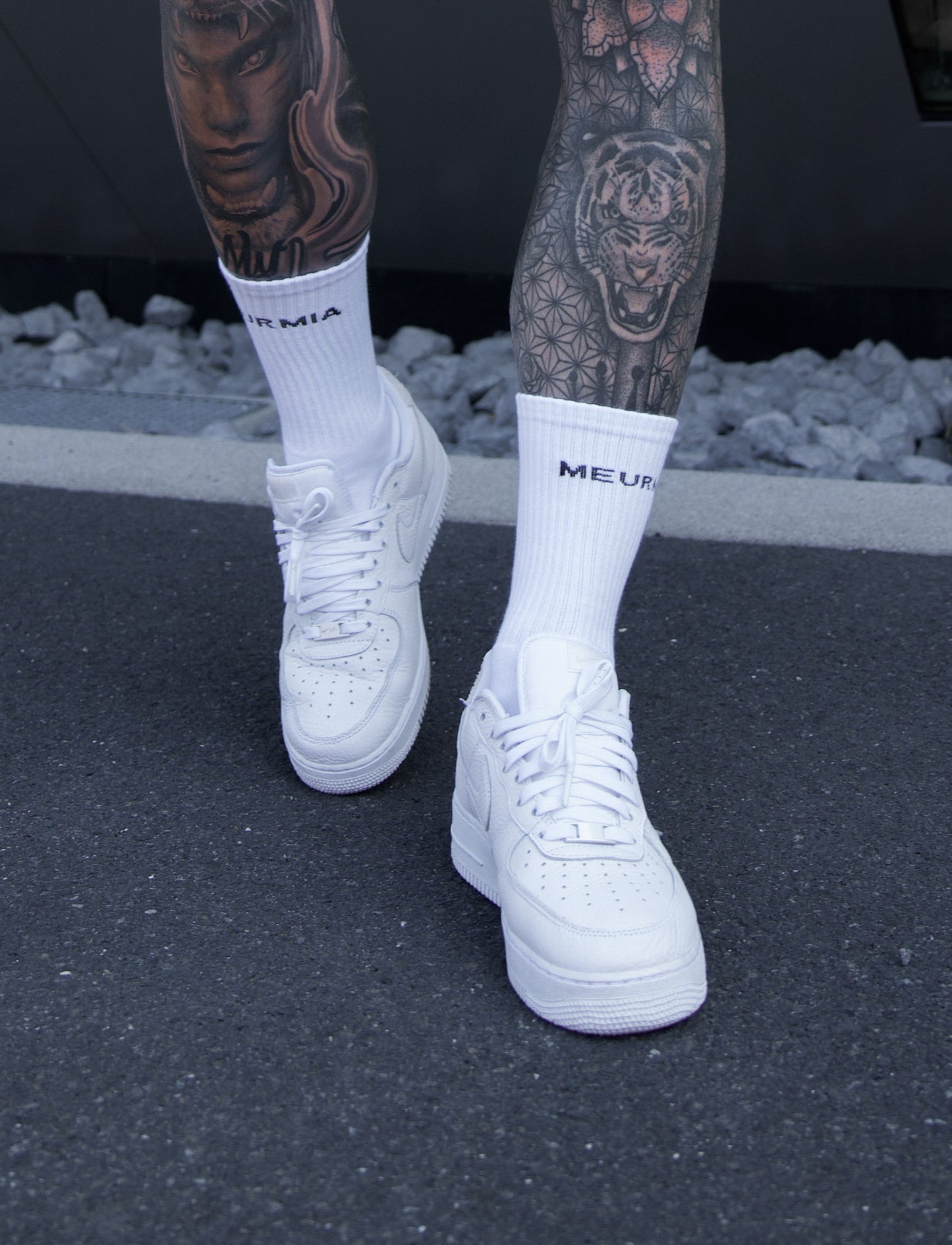 WHITE LOGO SOCKS