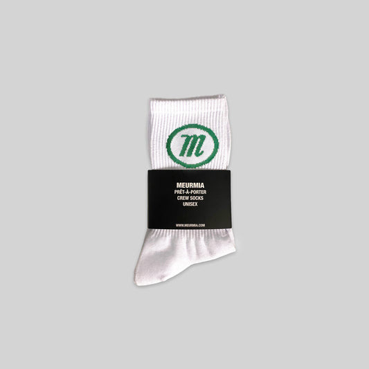 WHITE "M" SOCKS